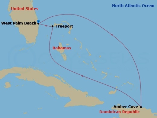 Itinerary map