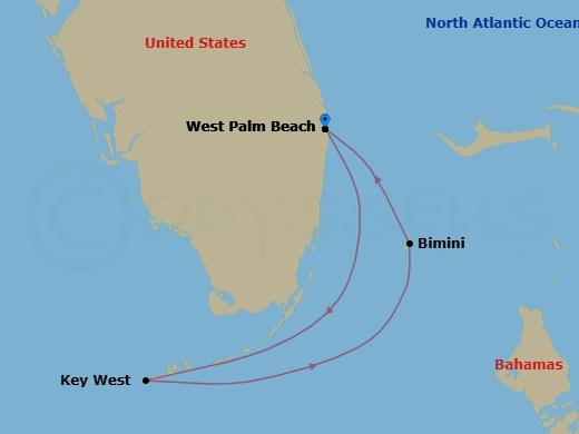 Itinerary map