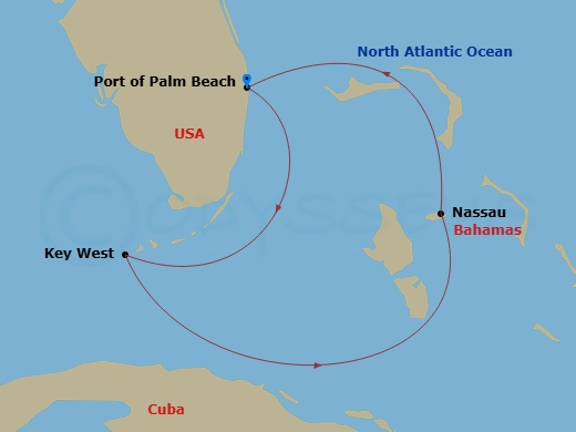 Itinerary map