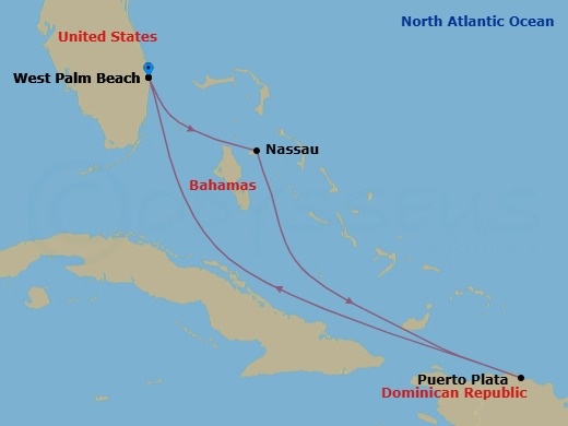 Itinerary map