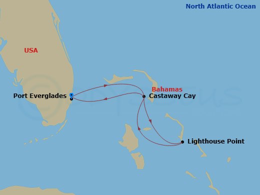 Itinerary map