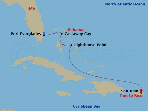 Itinerary map
