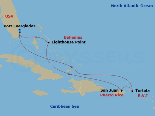 Itinerary map