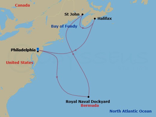 Itinerary map
