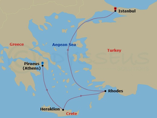 Itinerary map