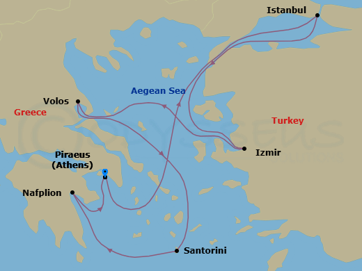 Itinerary map