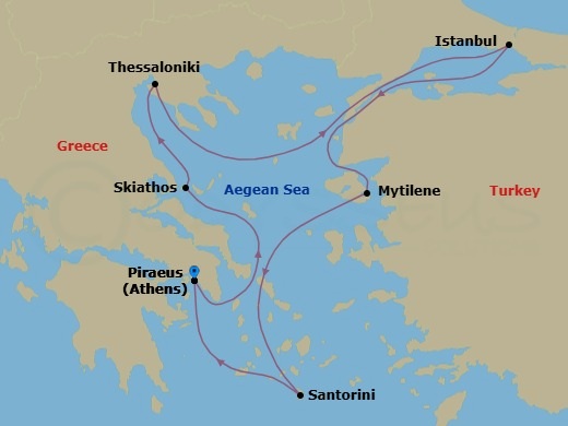 Itinerary map