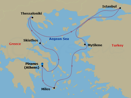 Itinerary map