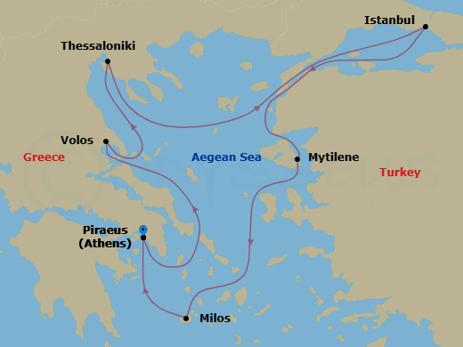 Itinerary map