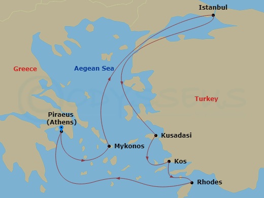 Itinerary map
