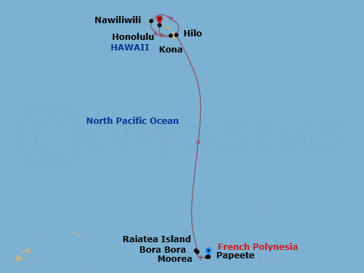 Itinerary map