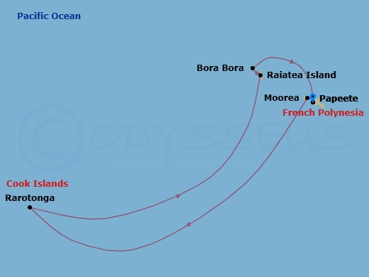 Itinerary map