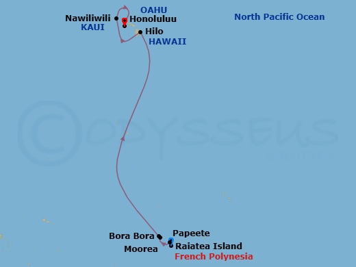 Itinerary map