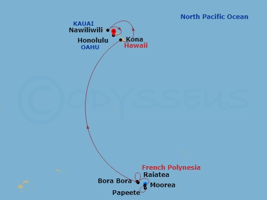 Itinerary map