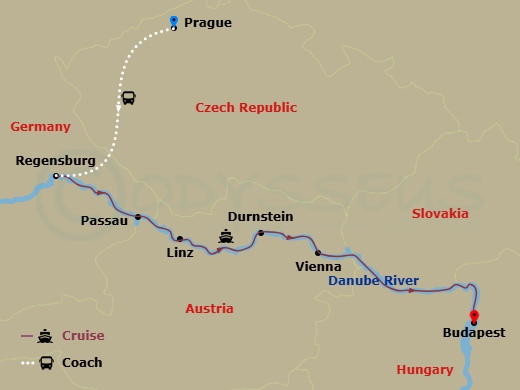 Itinerary map