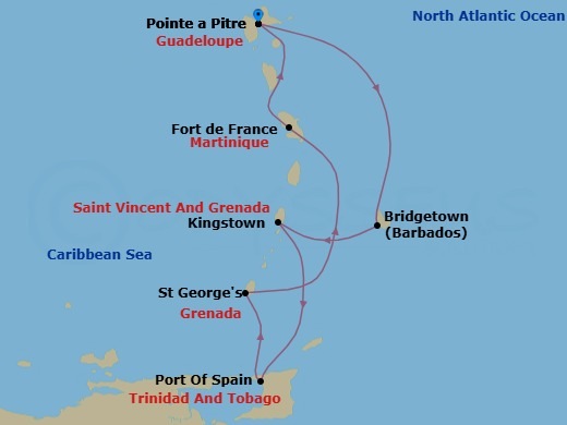 Itinerary map