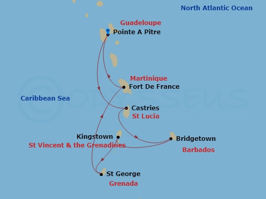 Itinerary map