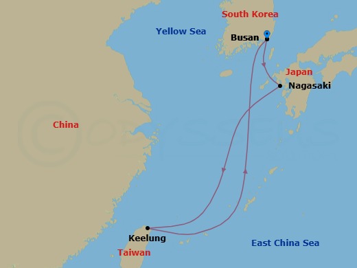 Itinerary map