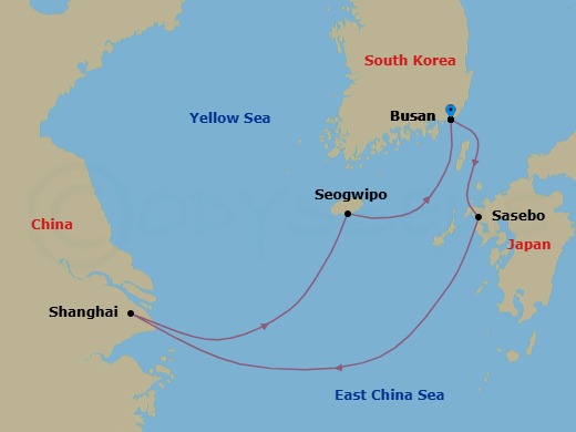 Itinerary map