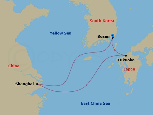 Itinerary map