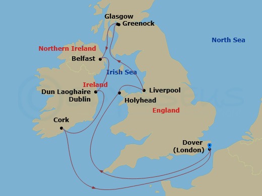 Itinerary map