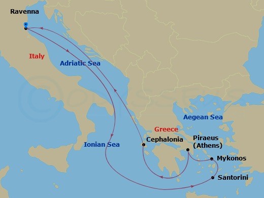 Itinerary map