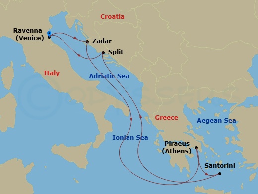 Itinerary map