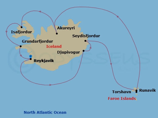 Itinerary map