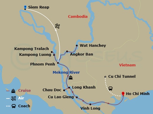 Itinerary map