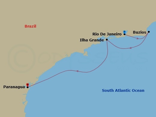 Itinerary map