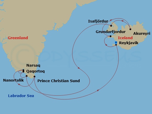 Itinerary map