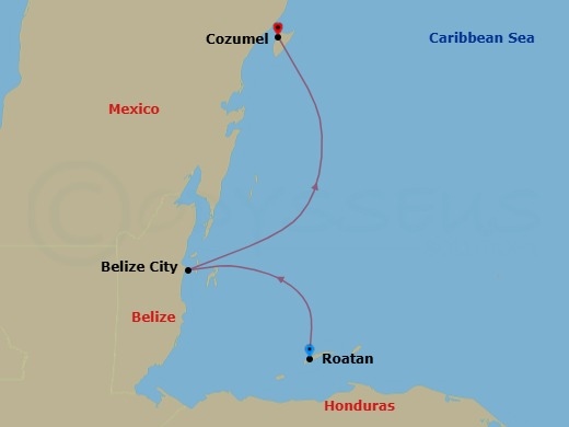 Itinerary map