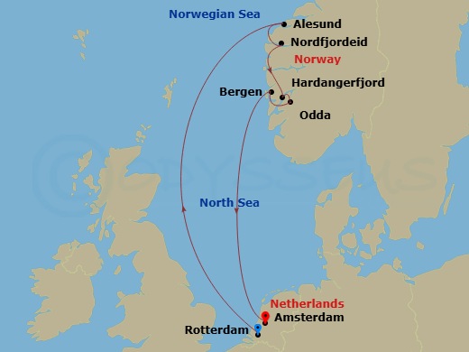 Itinerary map
