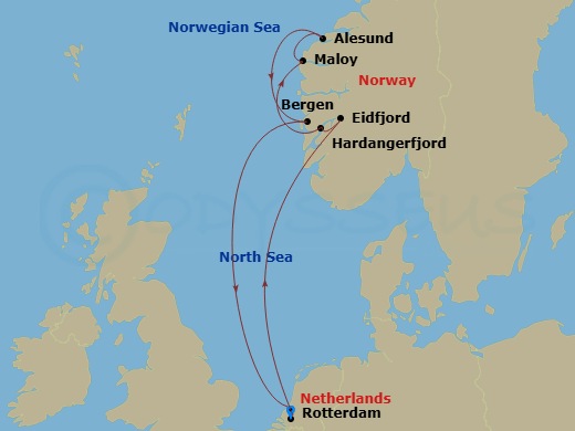 Itinerary map