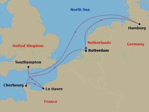 Itinerary map