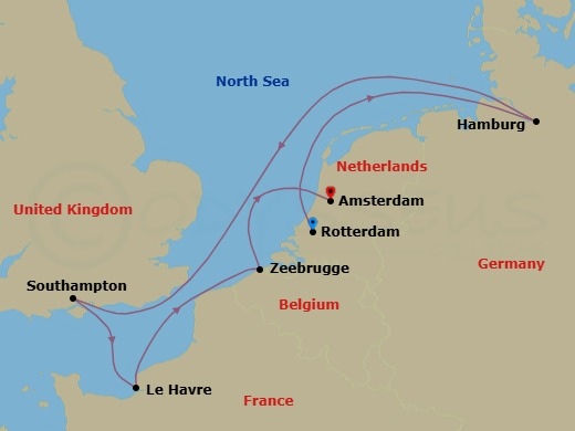 Itinerary map