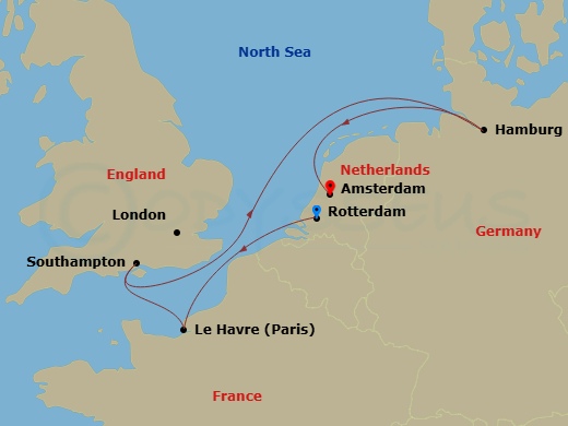 Itinerary map