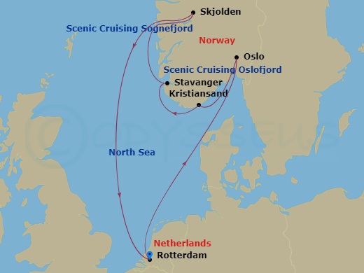 Itinerary map