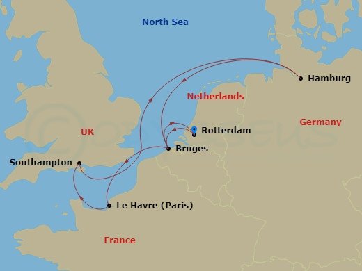 Itinerary map