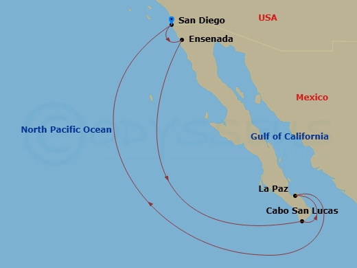 Itinerary map