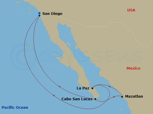 Itinerary map