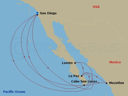 Itinerary map