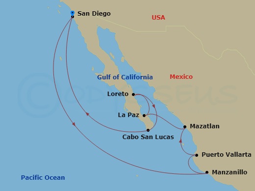 Itinerary map