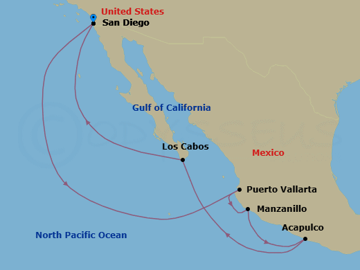 Itinerary map