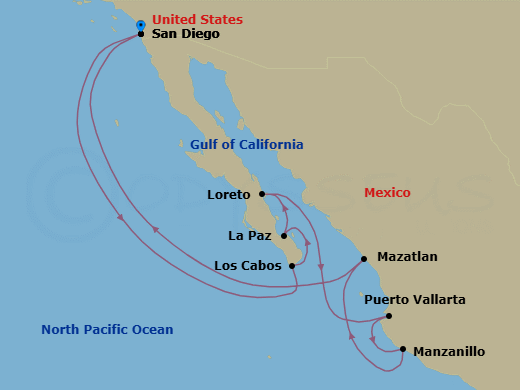 Itinerary map