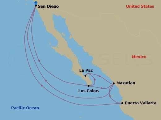 Itinerary map