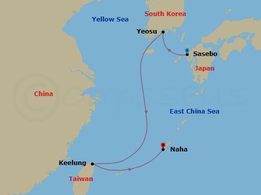 Itinerary map