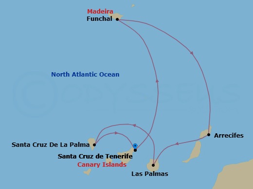 Itinerary map
