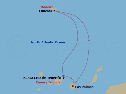 Itinerary map