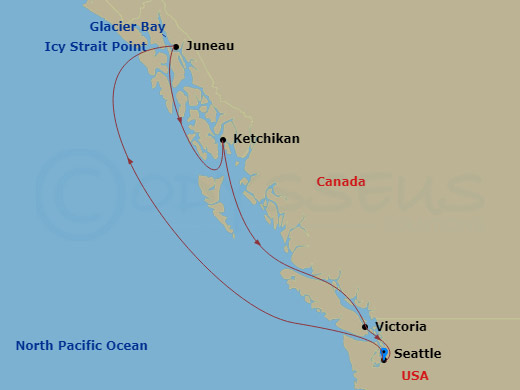 Itinerary map